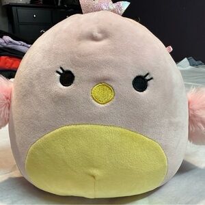 Plush Pink and Yellow Bird Toy